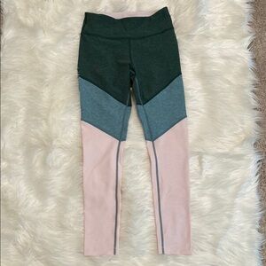 Outdoor Voices Green and Blue Leggings